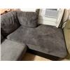 Image 2 : Gray Sectional Sofa w/ Chaise 120" x 74"