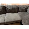 Image 4 : Gray Sectional Sofa w/ Chaise 120" x 74"