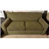 Image 1 : Green Sofa Sleeper Bed 54" x 75" (open - bed), 74" x 37" (closed)