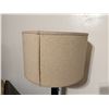 Image 2 : Ribbed Pedestal Floor Lamp w/ Shade 68"H