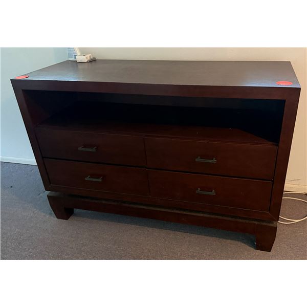 Wooden Cabinet w/ Undershelf & 4 Drawers 54" x 21" x 36"H
