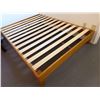 Image 12 : Qty 2 Wooden Night Stands w/ 2 Drawers 27" x 20" x 28"H & Wooden Platform Bed Frame 75" x 54"