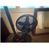 Image 2 : Lasko Black Pedestal Floor Fan & Ribbed Pedestal Floor Lamp (no shade)