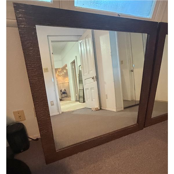 Large Framed Wall Mirror 46" x 48"