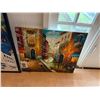 Image 6 : Qty 3 City Scene Artworks, Misc Sizes
