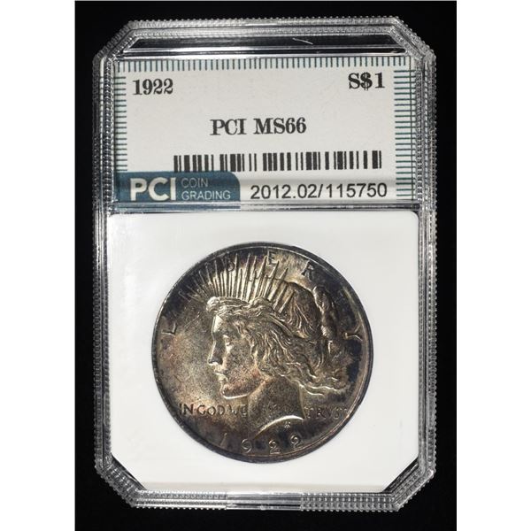 1922 PEACE DOLLAR PCI SUPERB GEM BU