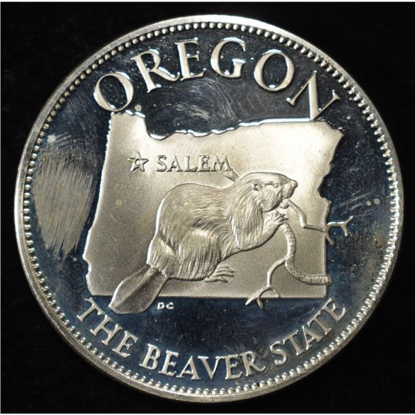 OREGON 1 OZ 92.5 % SILVER ROUND
