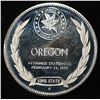 Image 2 : OREGON 1 OZ 92.5 % SILVER ROUND