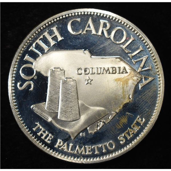 SOUTH CAROLINA 1 OZ 92.5 % SILVER ROUND