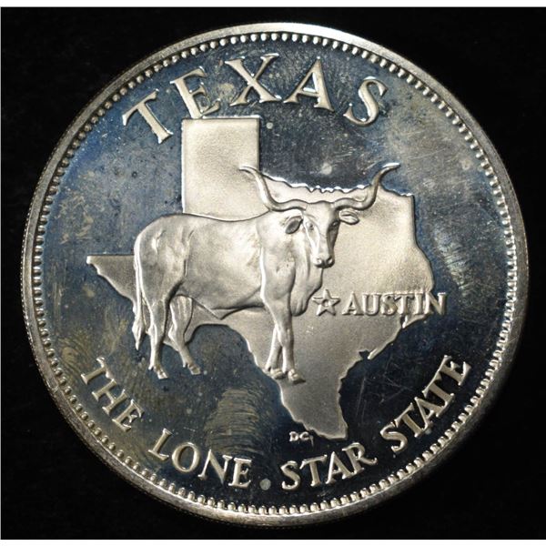 TEXAS 1 OZ 92.5 % SILVER ROUND