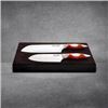 Image 1 : 2pc Classic Series Santoku Set In Wood Box Customized the DC Chapter of SCI logo
