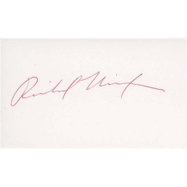 Richard Nixon signature cut