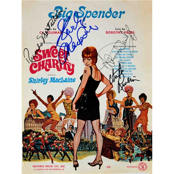 Sweet Charity Big Spender Signed Sheet Music