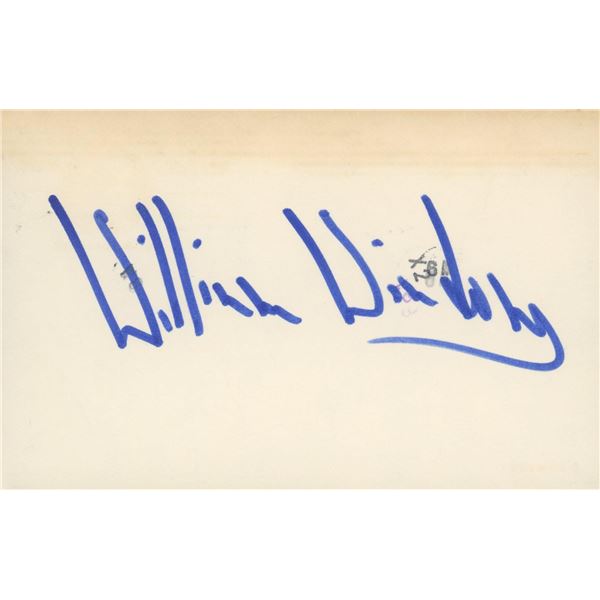 Murder She Wrote William Windom signature cut