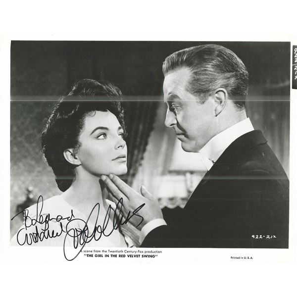 The Girl In The Red Velvet Swing Joan Collins Signed Photo
