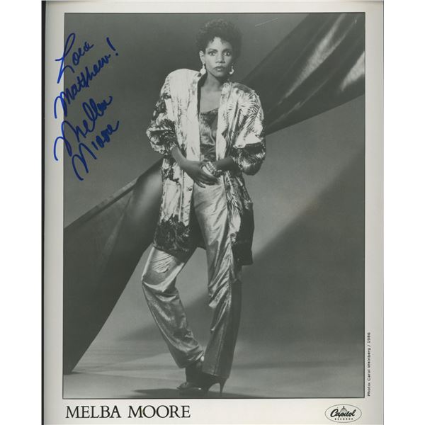Hair Melba Moore signed photo