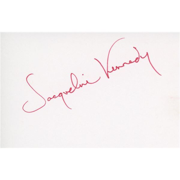 Jacqueline Kennedy signature cut
