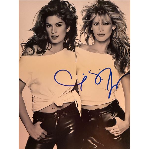 Supermodel Claudia Schiffer signed photo