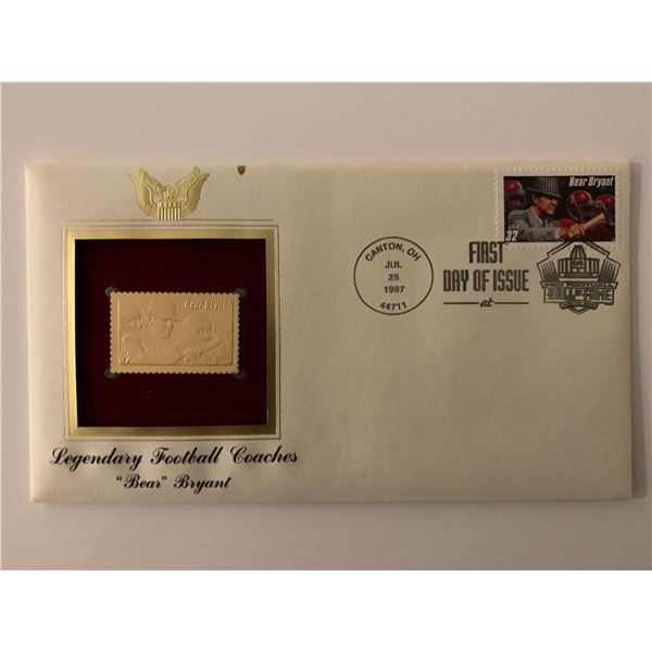 Bear Bryant - First Day Cover - 1997 - Canton, OH