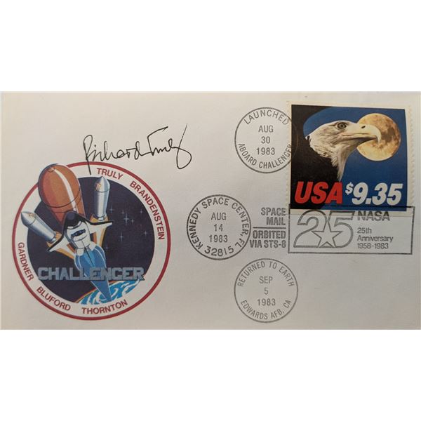 Richard Truly Signed NASA 25th Anniversary Challenger First Day Cover