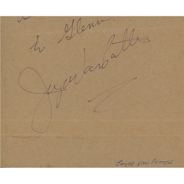 The Bad News Bears Joyce Van Patten signature cut