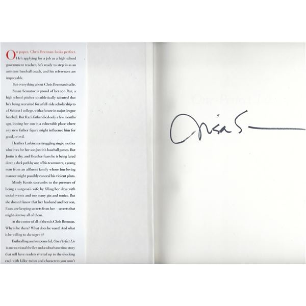 One Perfect Lie Lisa Scottoline signed book