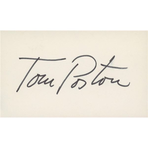 Newhart Tom Poston signature cut