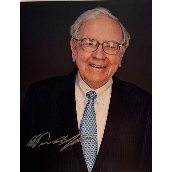 Berkshire Hathaway Warren Buffett signed photo