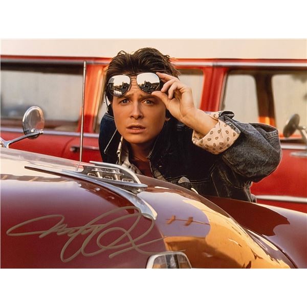 Back To The Future Michael J. Fox signed photo