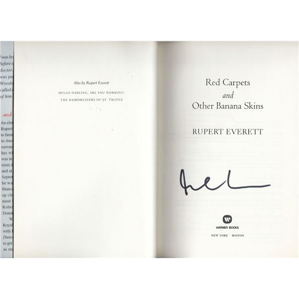 My Best Friends Wedding Rupert Everett signed book