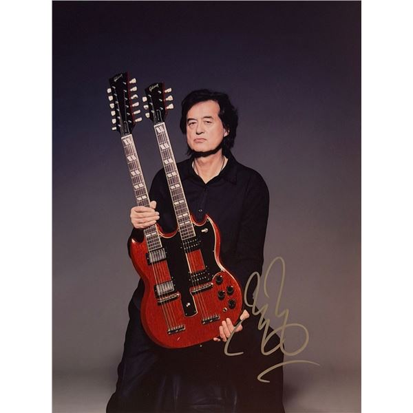 Led Zeppelin Jimmy Page signed photo