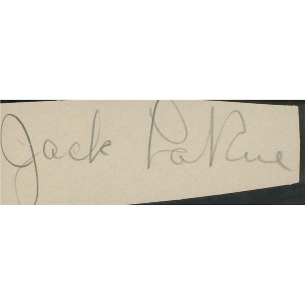 Crypt of The Living Dead Jack La Rue signature cut