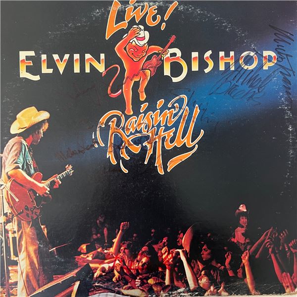 Elvin Bishop Live And Raisin Hell signed album