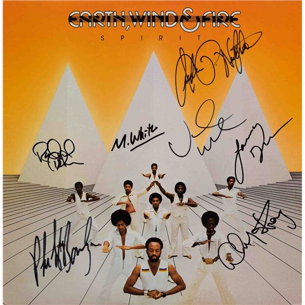 Earth, Wind & Fire 1976 Spirit signed album