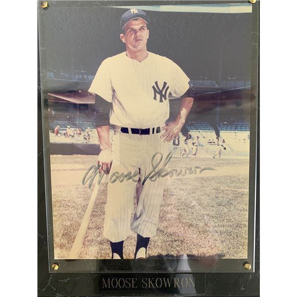 NY Yankees Moose Skowron signed photo