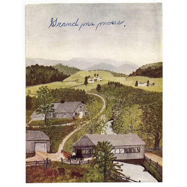 Grandma Moses signed print