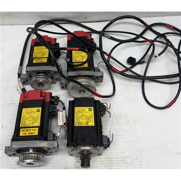 Lot of (4) Fanuc AC Servo Motors