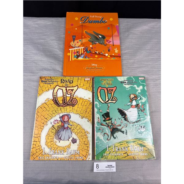 Sealed in Package Road to Oz and Dorothy Wizard of Oz Hardcover Marvel Books + Dumbo Book