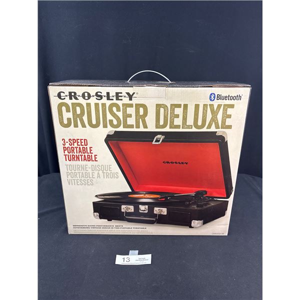 New in Box Crosley Cruiser Deluxe Record Player Never Used