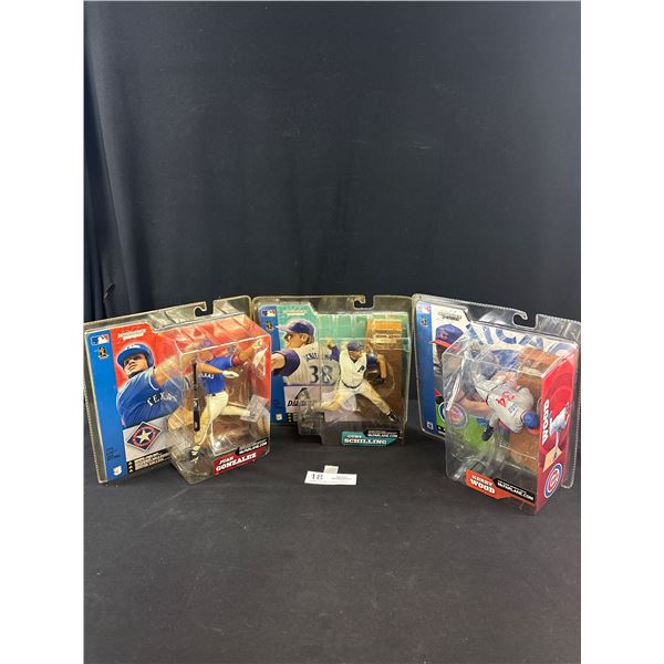 3 Sealed in Package McFarlane Baseball Figurines