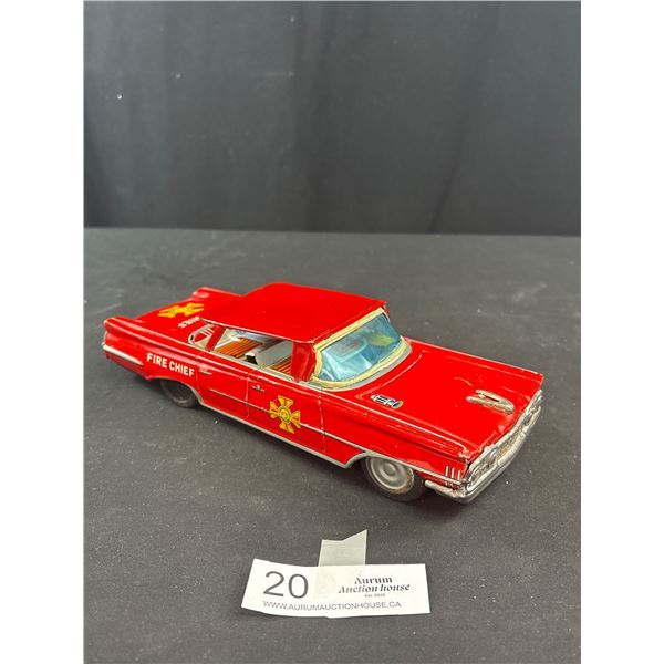 Vintage 1960s Made in Japan Taiyo Friction Tin Car Friction Not Working