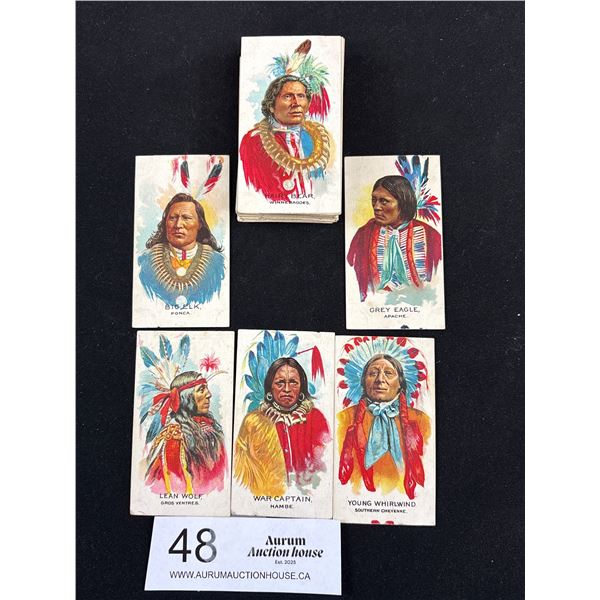 British American 1930s Tobacco Cards Indian Heads 48/50