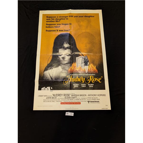 Original 1977 1-Sheet Audrey Rose Movie Poster (Measures 27 x 41 Inches)
