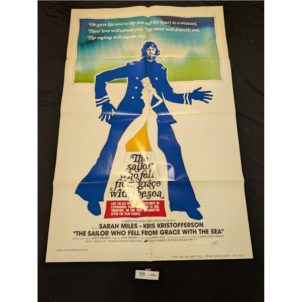Original 1976 1-Sheet The Sailor Who Fell From Grace With The Sea Movie Poster