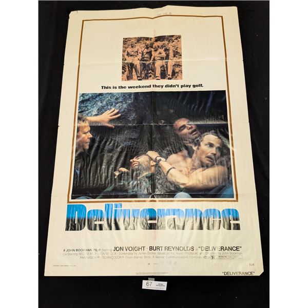 Original 1972 1-Sheet Deliverance Movie Poster