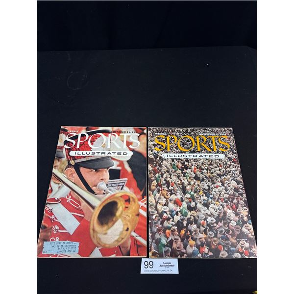 October 11, 1954 Issue #9 and November 1, 1954 Issue #12 of Sports Illustrated Magazine