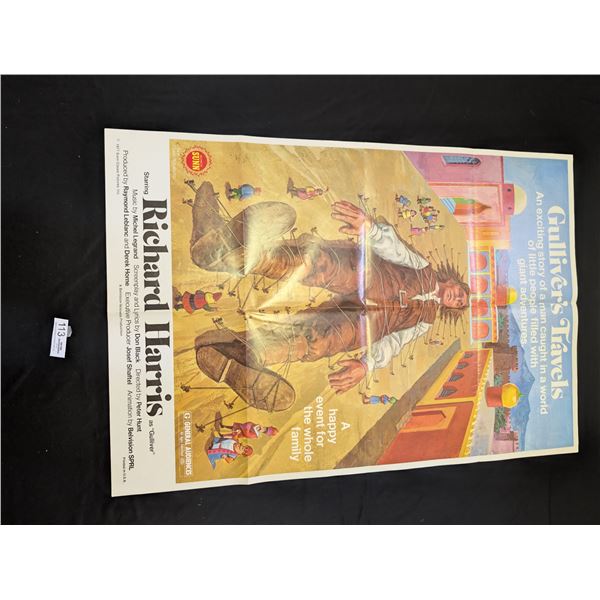 Original 1977 1-Sheet Gullivers Travels Movie Poster