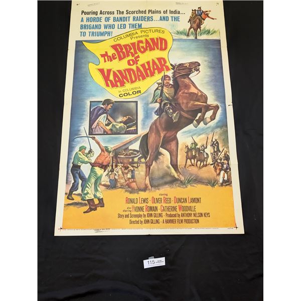 Original 1965-1 Sheet The Brigand of Kandahar Movie Poster