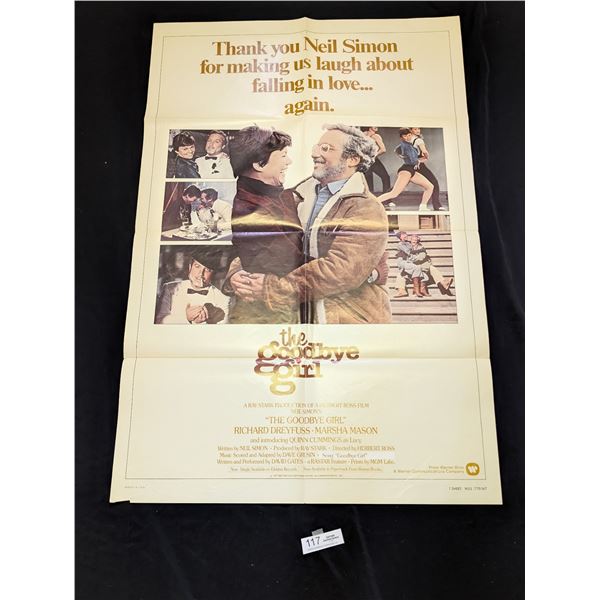 Original 1977 1-Sheet The Goodbye Girl Movie Poster