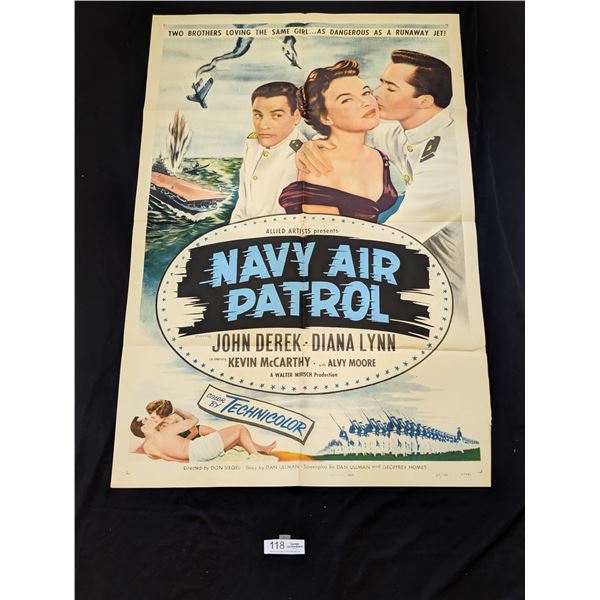 Original 1955 1-Sheet The Navy Air Patrol Movie Poster